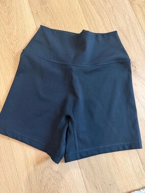 LSKD Fusion Ultra High-Rise Black Women's Active Shorts